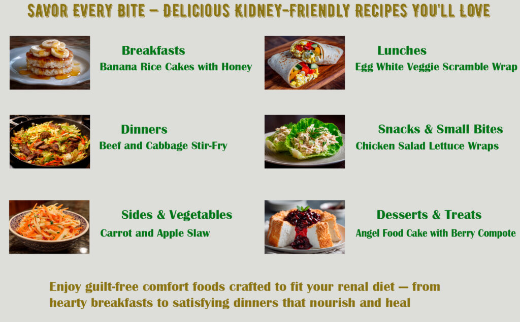 renal cookbook with 30 day plan